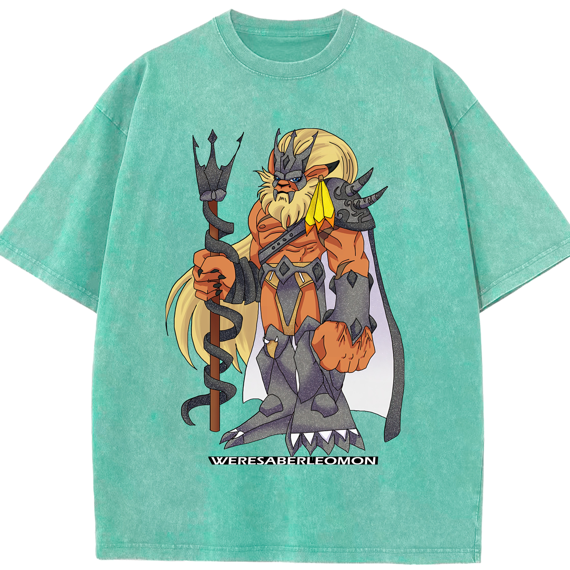 （画像用） Digimon デジタルモンスター/デジモン 綿100% ヴィンテージ風 半袖Tシャツ（フロントプリント）